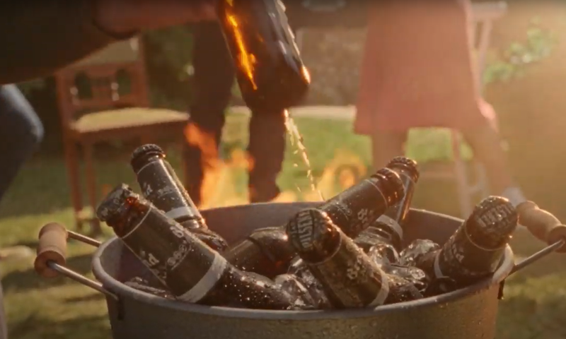 Emmer vol ijs en Brand pils